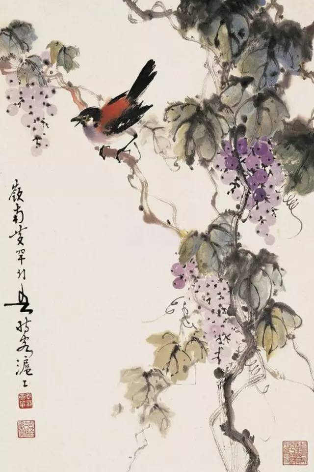 中國國畫藝術：絕美花鳥國畫圖片