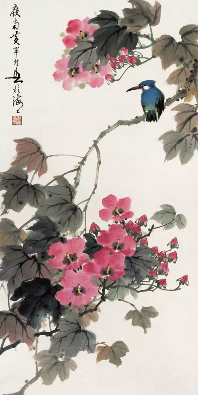 中國國畫藝術：絕美花鳥國畫圖片