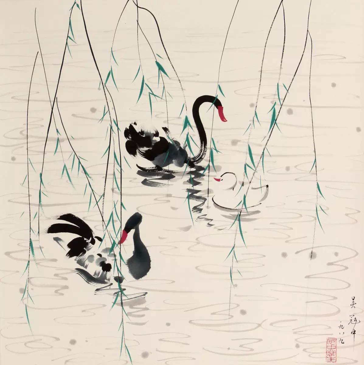 吳冠中的水墨國畫集合,中國藝術(shù)最顯眼的景觀
