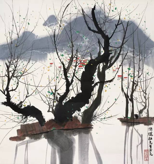 吳冠中的水墨國畫集合，中國藝術最顯眼的景觀