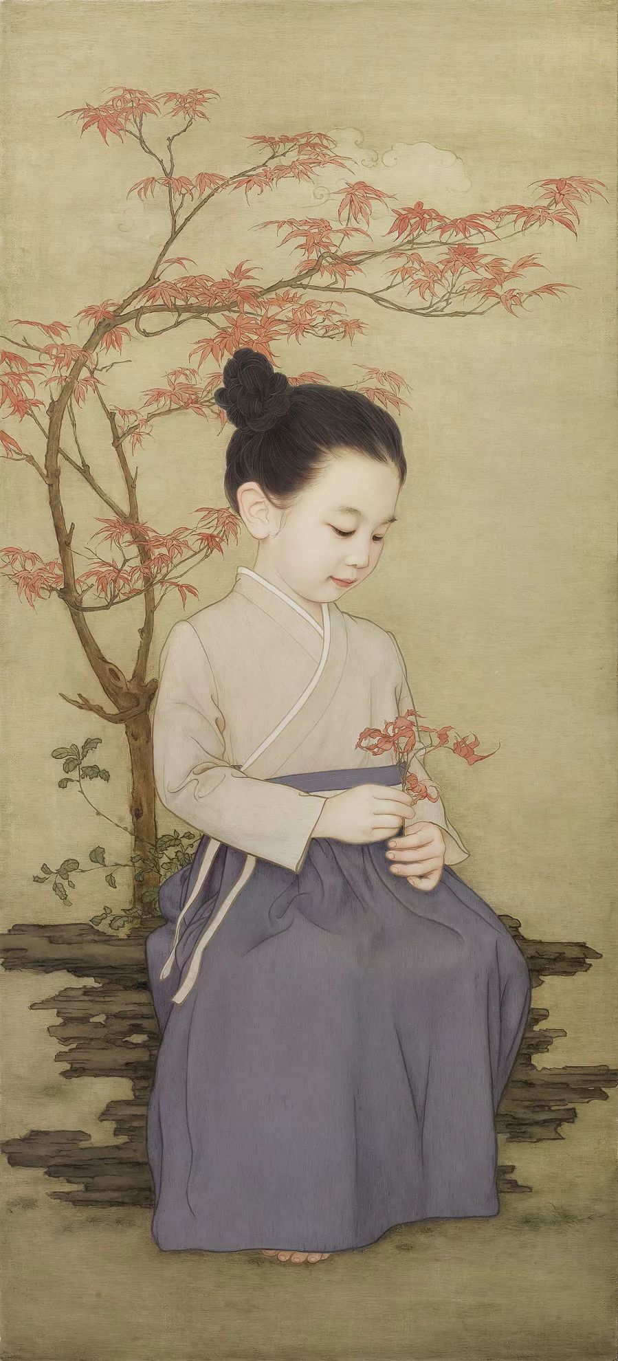 中國油畫:記錄超唯美的中式小仙女