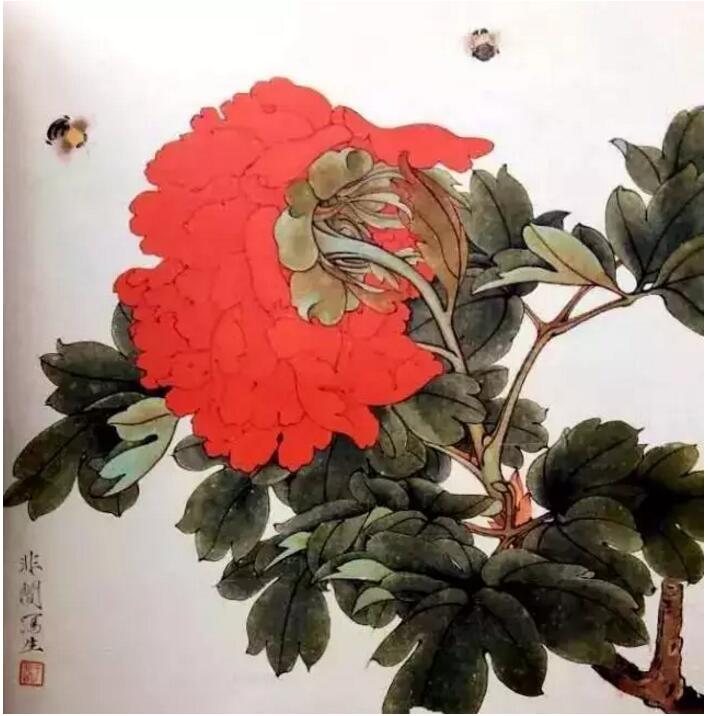于非闇牡丹作品欣賞，獨占人間第一香