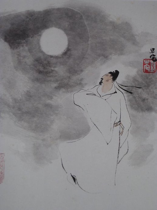 十二詩人畫像冊，劉旦宅是最清秀俊逸的畫家