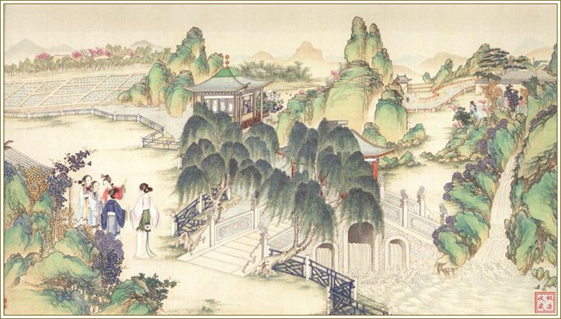 清代畫家孫溫繪畫的全本紅樓夢圖(三)