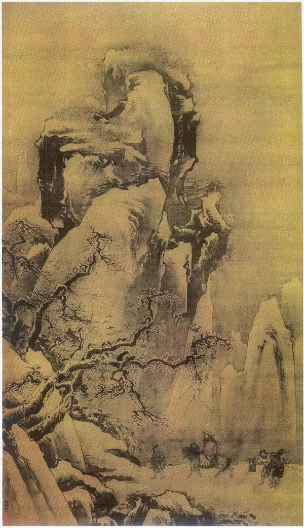 明代古典國(guó)畫雪景山水