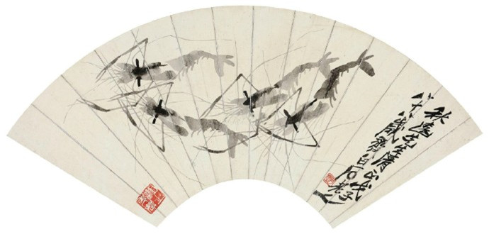 齊白石先生畫(huà)蝦的作品欣賞