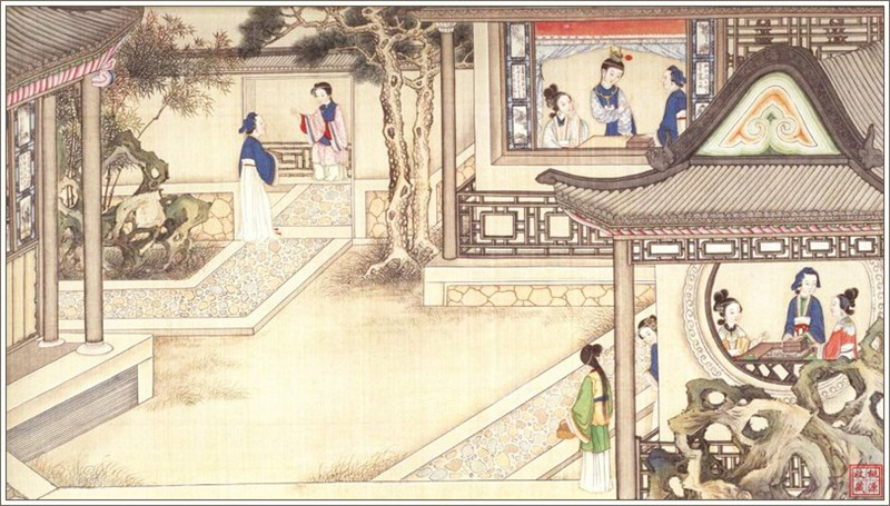 清代畫家孫溫繪畫的全本紅樓夢圖（一）