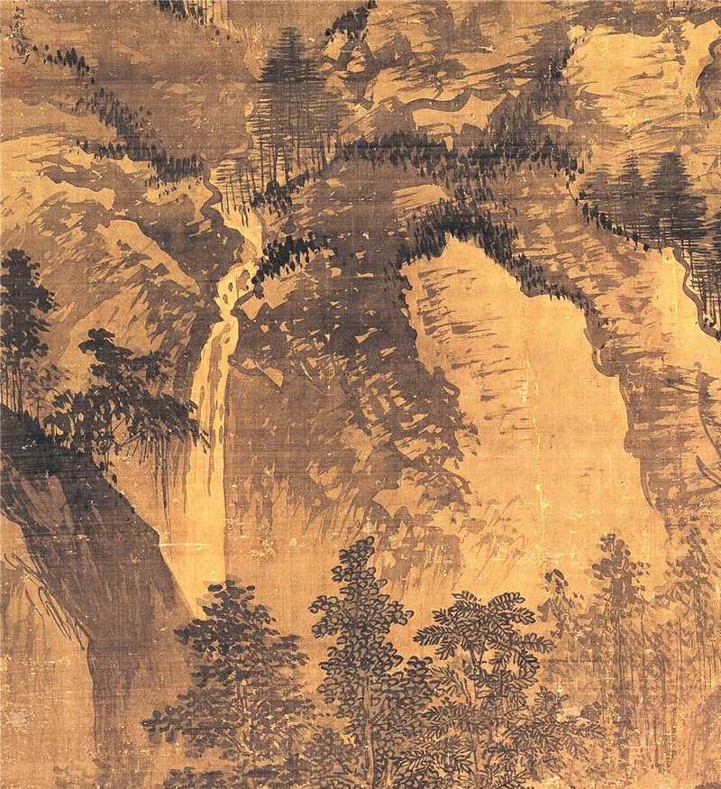 明朝戴進國畫《畫山水》欣賞