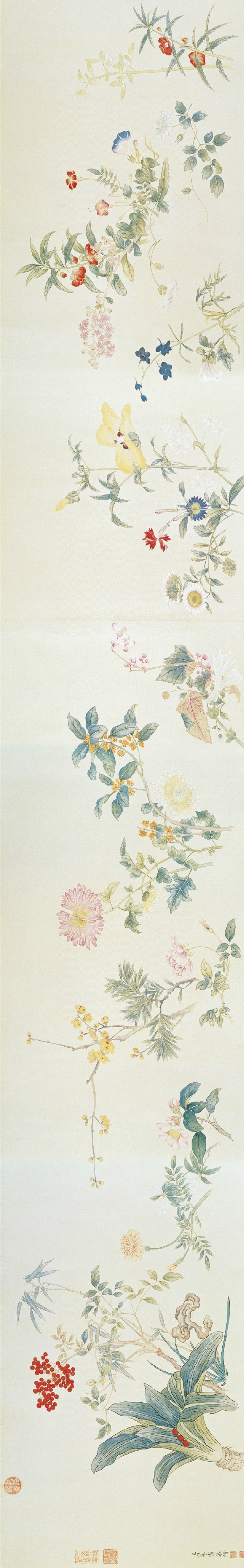 汪承霈《春祺集錦》國畫花卉合集欣賞