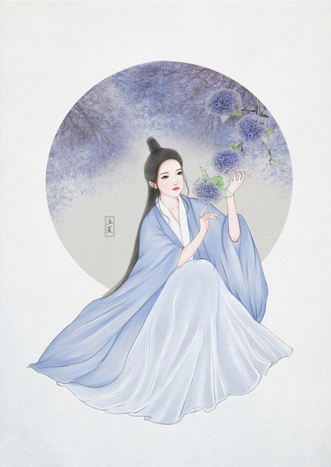 24節氣古風手機壁紙圖片，超美的女子古風圖片