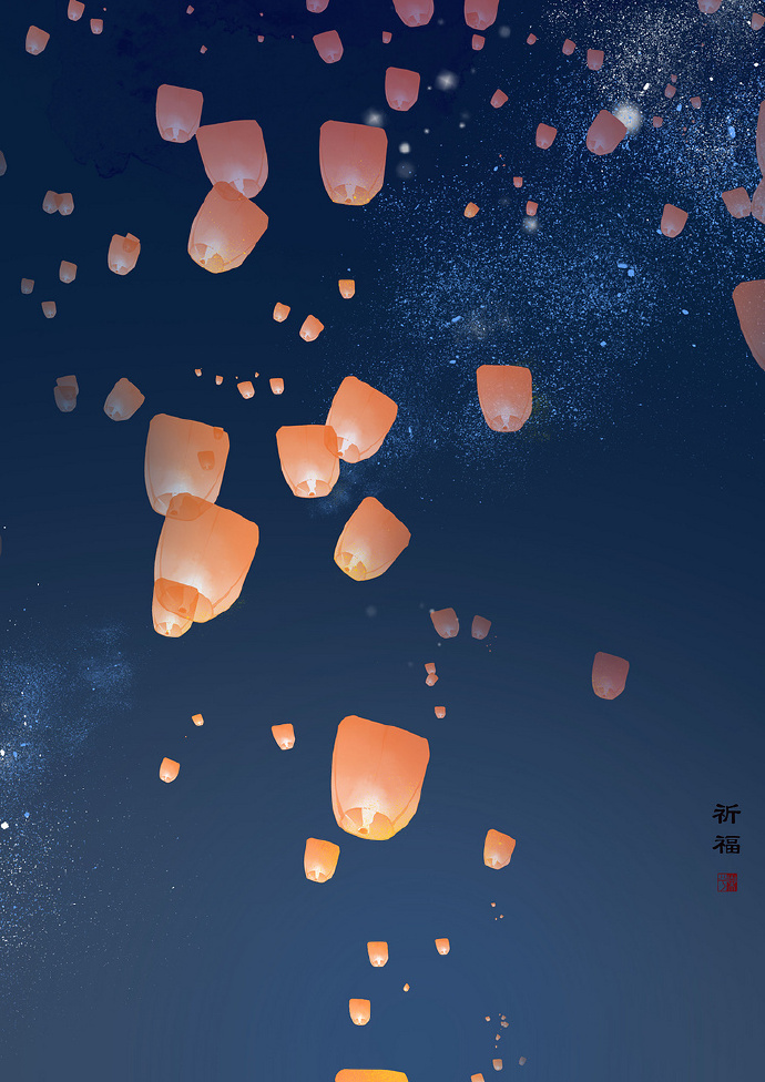 18張超美的花燈古風圖片，可做手機壁紙的圖集