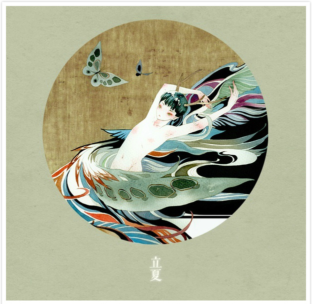 唯美二十四節(jié)氣古風(fēng)圖片，可做頭像的古風(fēng)插畫