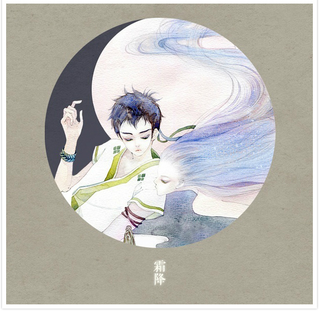 唯美二十四節(jié)氣古風(fēng)圖片，可做頭像的古風(fēng)插畫