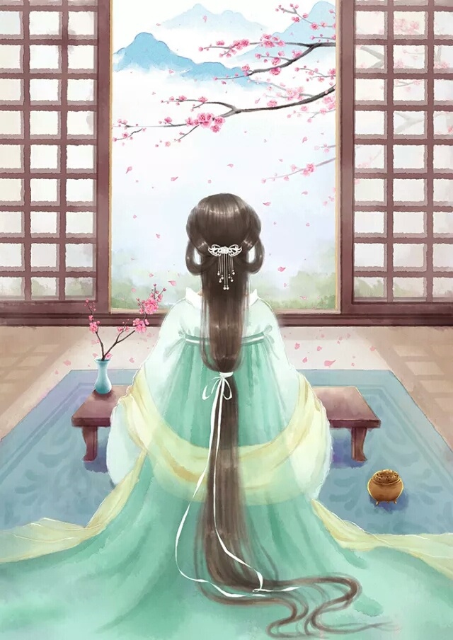 古風女子背影圖集，一襲優雅背影美呆眾人