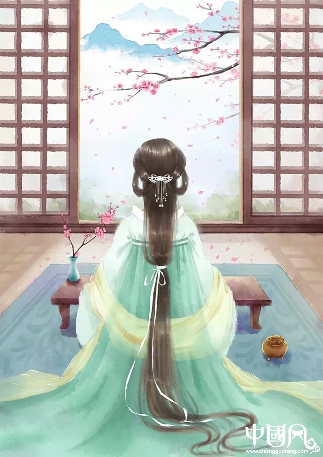 古風女子背影圖集，一襲優雅背影美呆眾人