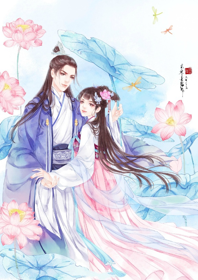 超甜的古風情侶圖集，清新唯美古風圖片（19張）
