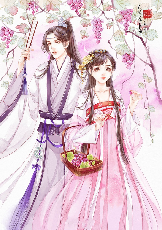 超甜的古風情侶圖集，清新唯美古風圖片（19張）