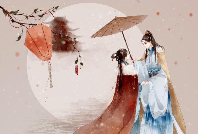 高清古風情侶圖集(52張)，超恩愛甜蜜的古風圖片