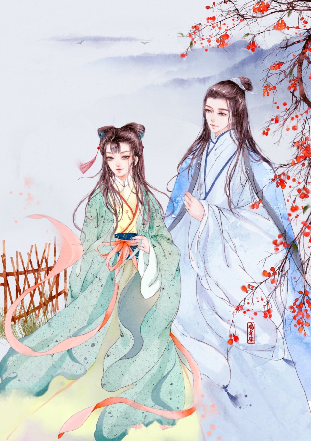 高清古風情侶圖集(52張)，超恩愛甜蜜的古風圖片
