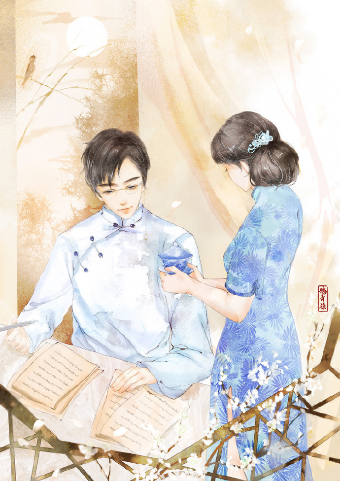 高清古風情侶圖集(52張)，超恩愛甜蜜的古風圖片