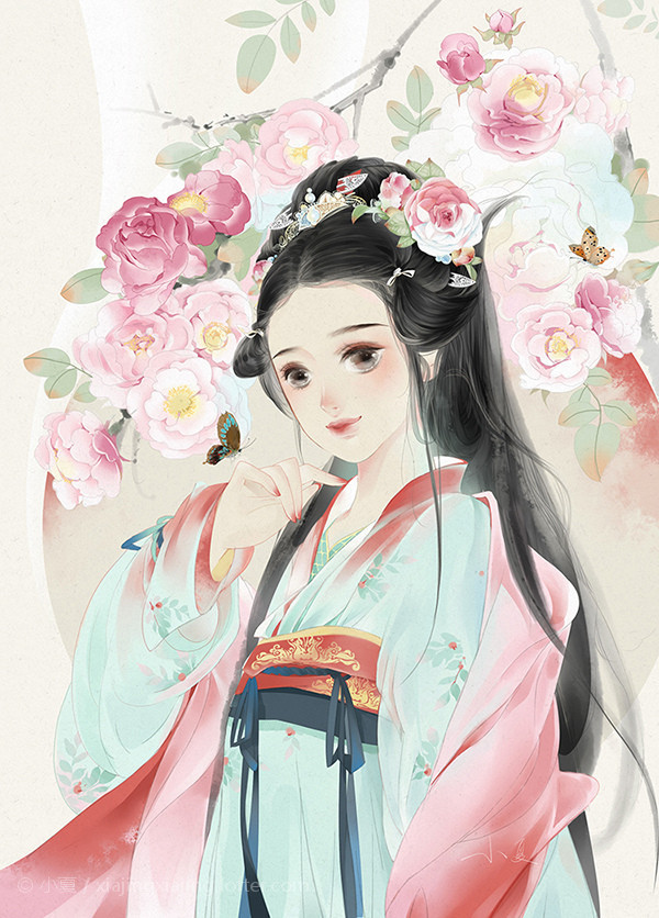 超可愛古風女子圖集，唯美萌妹子古風圖片