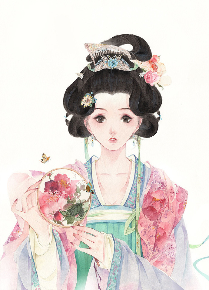 超可愛古風女子圖集，唯美萌妹子古風圖片