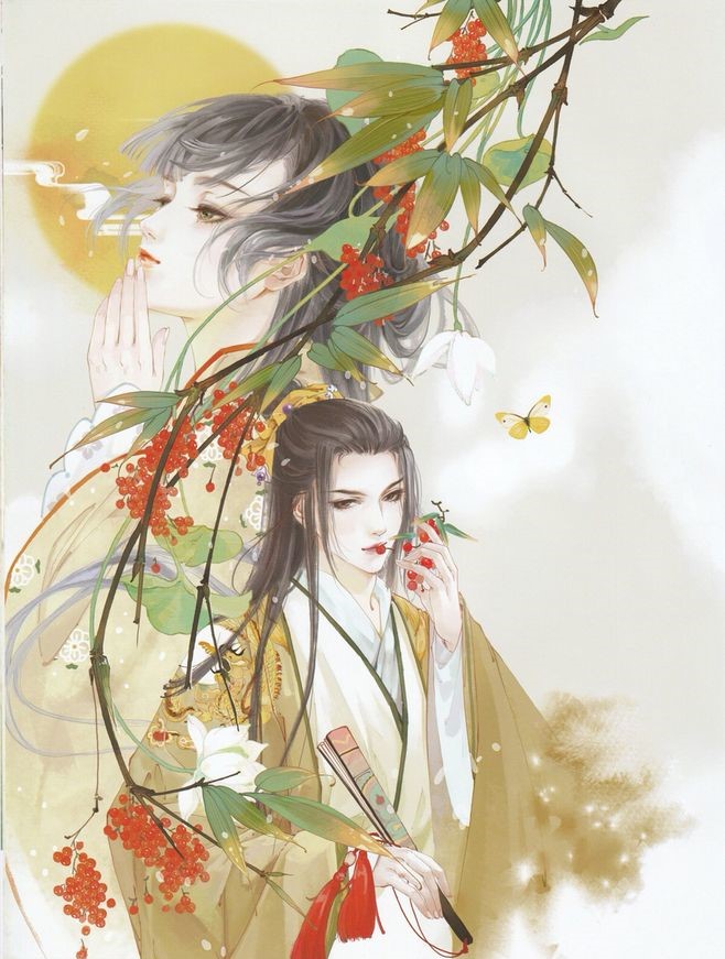 七夕甜蜜古風高清圖集，一組唯美古風情侶圖片