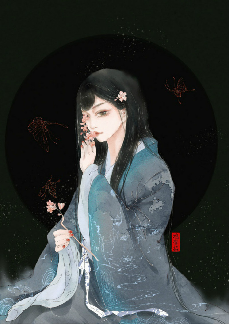 迷人的古風圖片女子，超美古風女子圖集(47張)