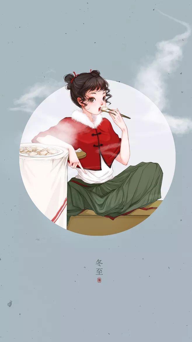 二十四節氣美人圖，唯美古風手機壁紙圖集