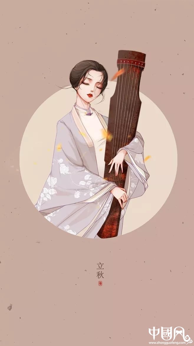 二十四節氣美人圖，唯美古風手機壁紙圖集