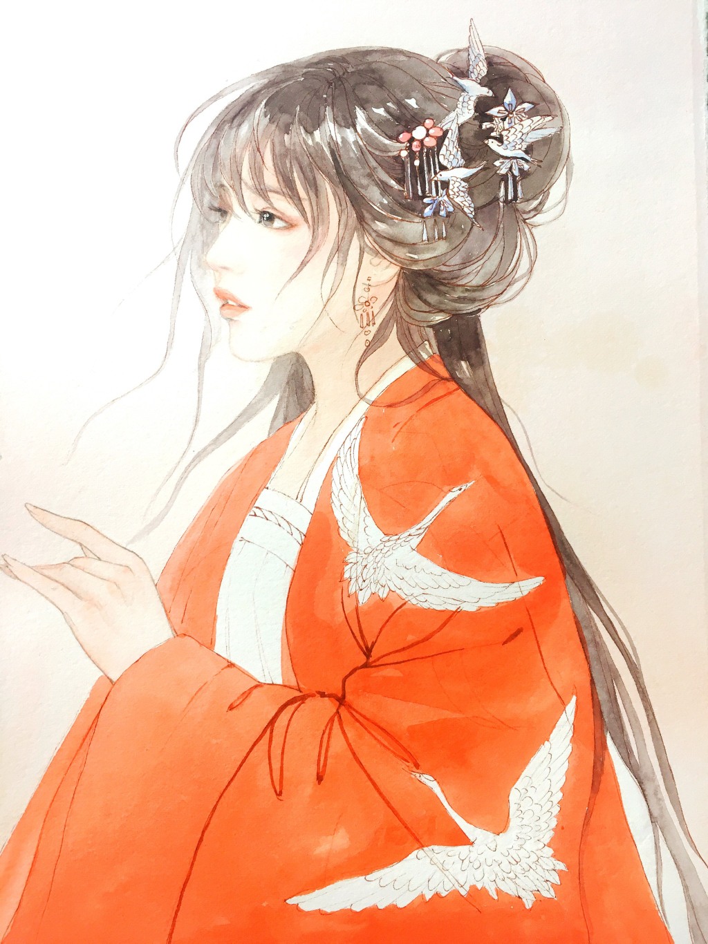 教你畫好古風女子，超詳細古風女子上色步驟圖