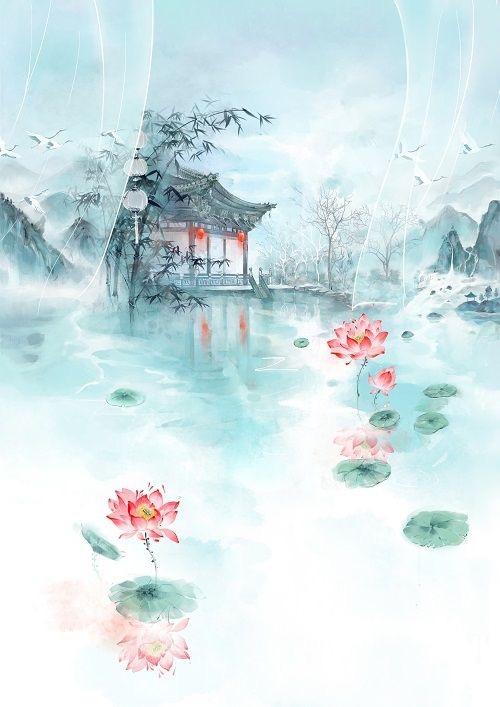 超唯美水墨古風圖片，適合夏天的古風壁紙圖集