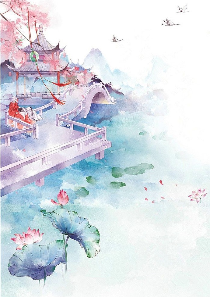 超唯美水墨古風圖片，適合夏天的古風壁紙圖集