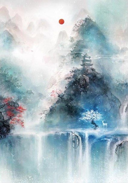 超唯美水墨古風圖片，適合夏天的古風壁紙圖集
