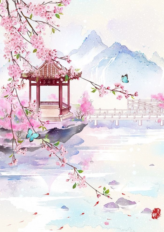 超唯美水墨古風圖片，適合夏天的古風壁紙圖集