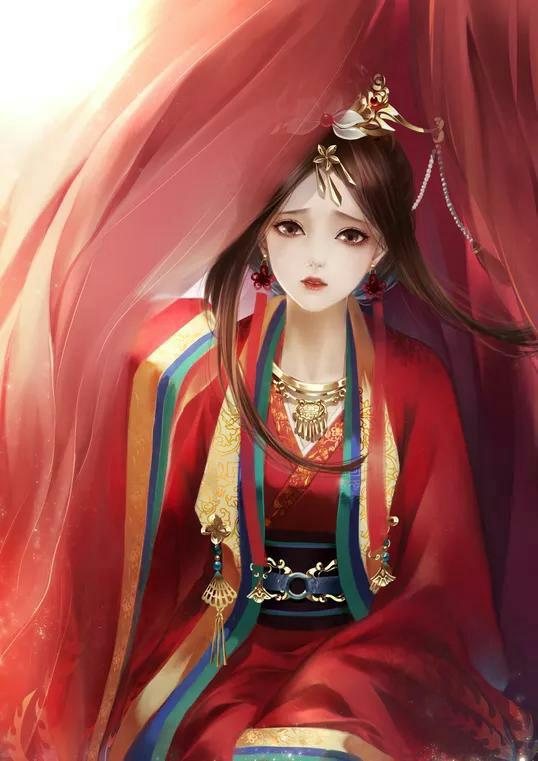 6款霸氣唯美古風圖片：紅衣女子，翩若驚鴻