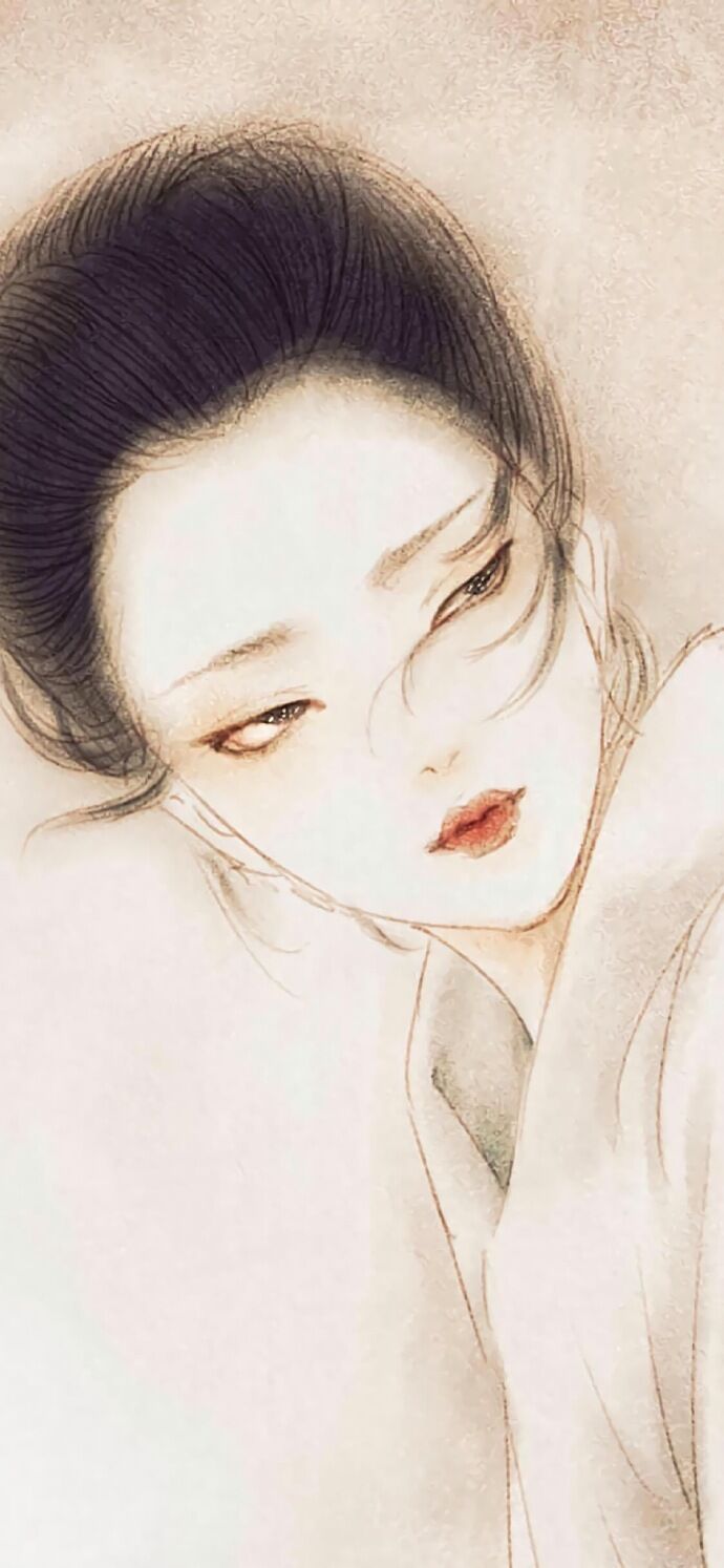 仕女古風(fēng)手機(jī)壁紙插畫(huà)，別樣的古風(fēng)女子風(fēng)情