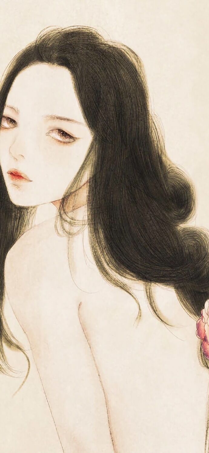 仕女古風(fēng)手機(jī)壁紙插畫(huà)，別樣的古風(fēng)女子風(fēng)情