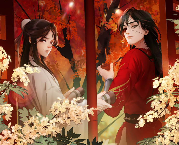10張古風美男子圖集，如此驚艷的紅衣之美