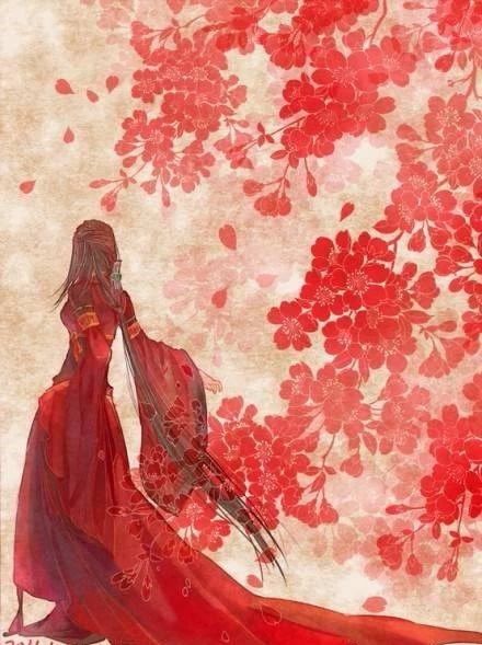 13款驚艷紅衣古風(fēng)圖片，唯美意境圖片!