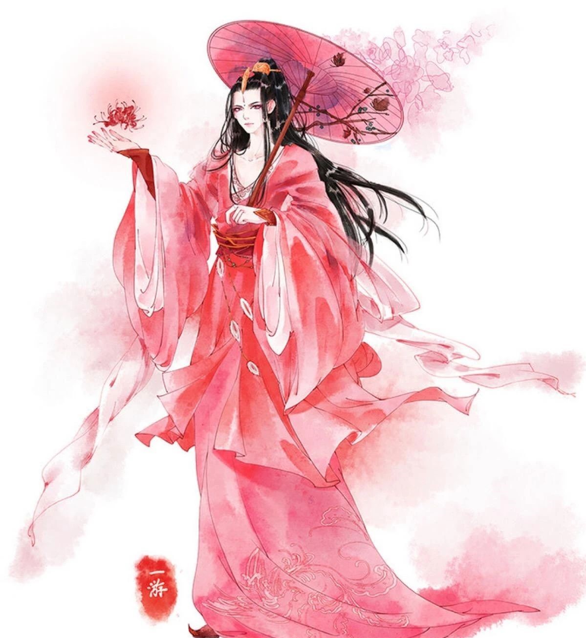 13款驚艷紅衣古風(fēng)圖片，唯美意境圖片!
