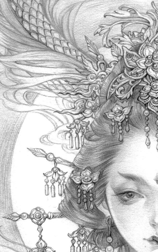 古風美人插畫，一顰一笑令人神魂顛倒！