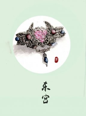 9款古風飾品圖插畫：如此優雅精致的你！
