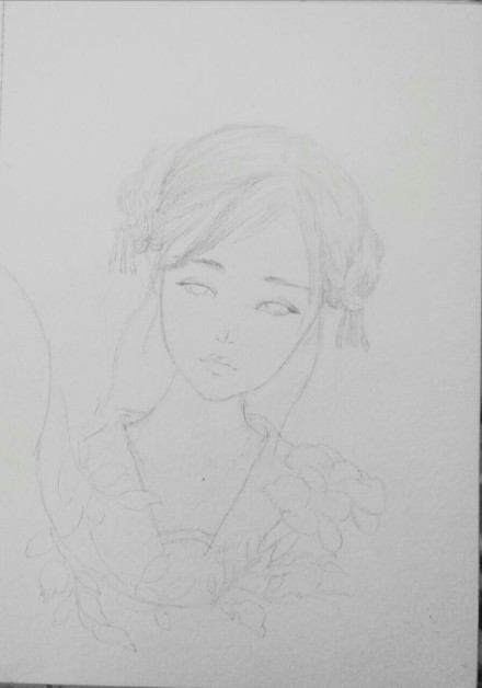 一組古風插畫女子步驟圖：畫出唯美古風女子