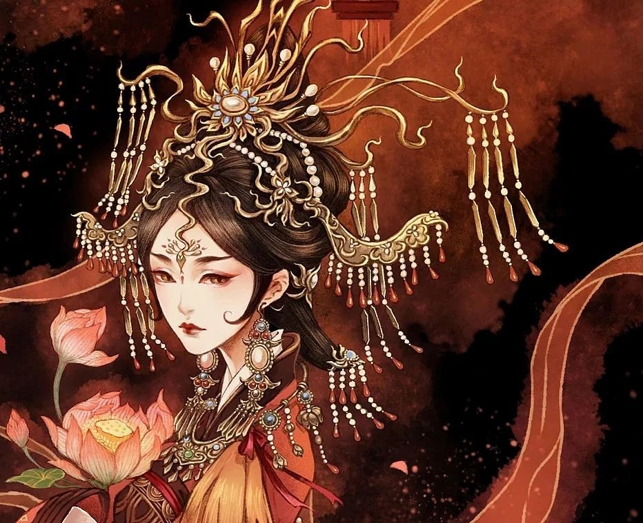 古風美人插畫，一顰一笑令人神魂顛倒！