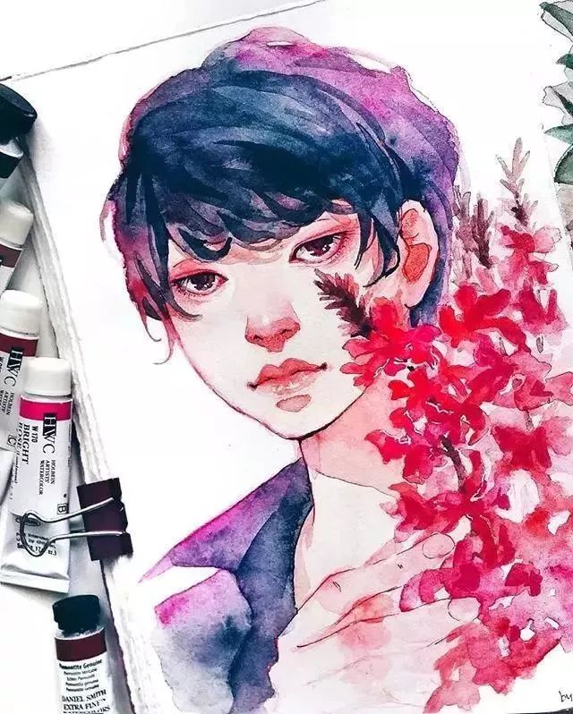 37款唯美水彩插畫：不一樣的色彩視覺！