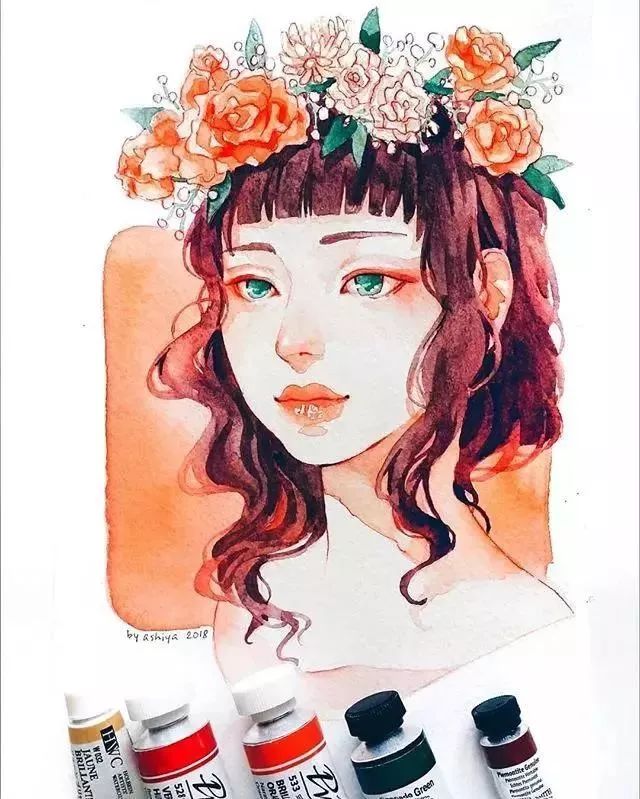 37款唯美水彩插畫：不一樣的色彩視覺！