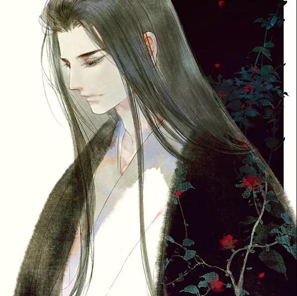 俊美古風男子頭像：回頭已物是人非