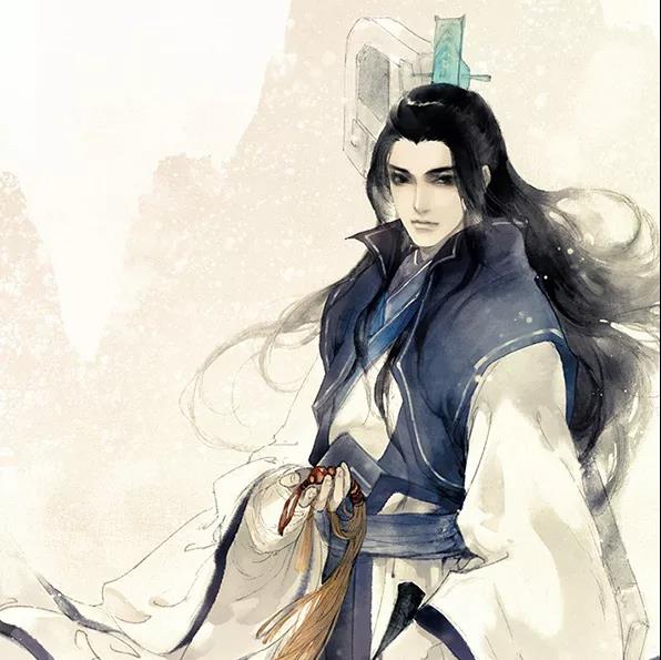 俊美古風男子頭像：回頭已物是人非