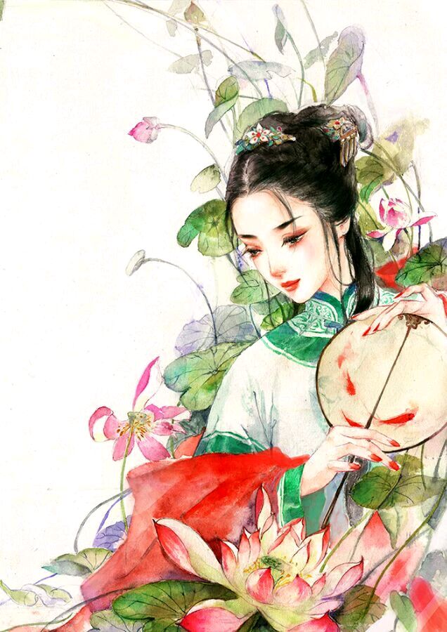 5款唯美古風圖片：淚似水流長